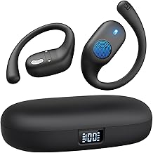 Open Ear Headphones, Bluetooth Headphones 5.3 Sports with Smart Digital Display